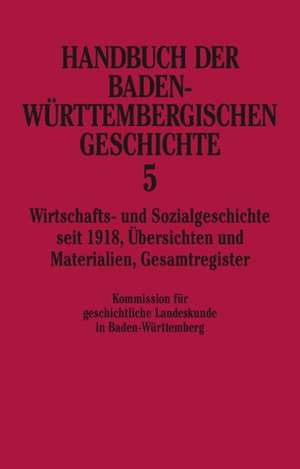 Handbuch der baden-württembergischen Geschichte 5 de Hansmartin Schwarzmaier