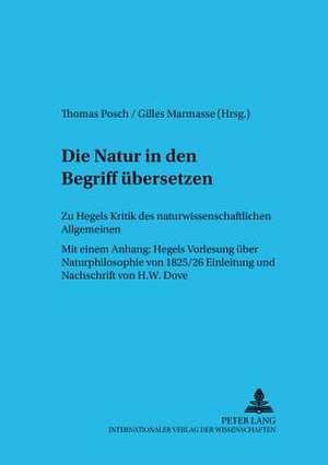 Die Natur in Den Begriff Uebersetzen