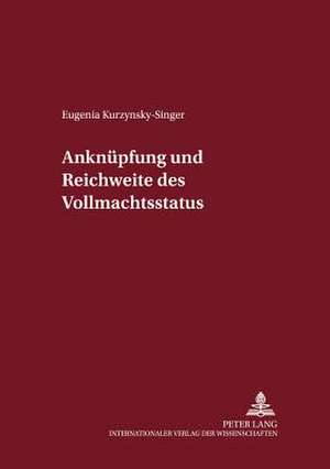 Anknuepfung Und Reichweite Des Vollmachtsstatuts