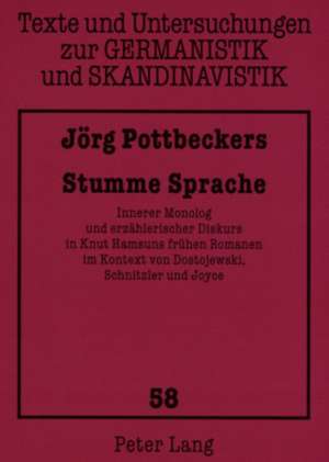 Stumme Sprache de Jörg Pottbeckers