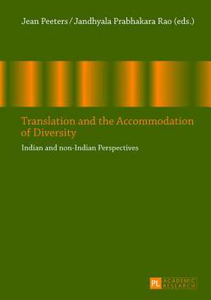 Translation and the Accommodation of Diversity de Jean Peeters