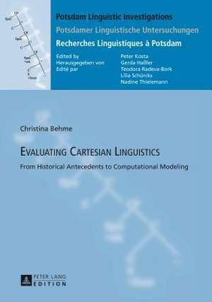 Evaluating Cartesian Linguistics de Christina Behme