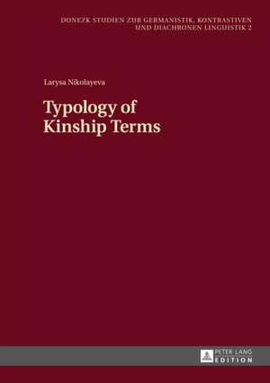 Typology of Kinship Terms de Larysa Nikolayeva