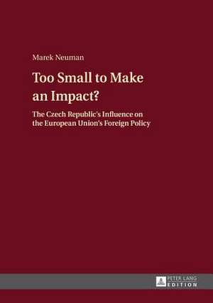 Too Small to Make an Impact? de Marek Neuman