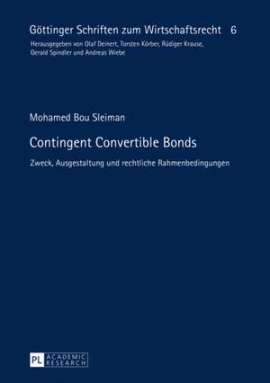 Contingent Convertible Bonds de Mohamed Bou Sleiman