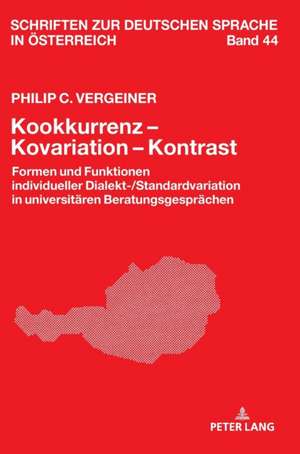 Kookkurrenz - Kovariation - Kontrast de Philip C Vergeiner