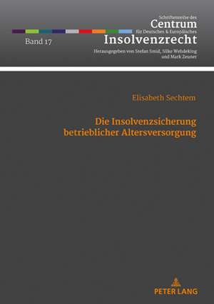 DIE INSOLVENZSICHERUNG BETRIEBLICHER AH de Sechtem Elisabeth Sechtem