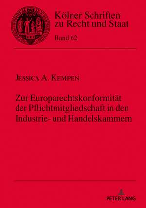 ZUR EUROPARECHTSKONFORMITAET DER PFLICH de Jessica Kempen