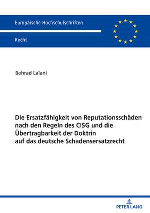 DIE ERSATZFAEHIGKEIT VON REPUTATIONSSCP de Behrad Lalani