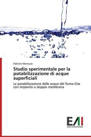 Studio Sperimentale Per La Potabilizzazione Di Acque Superficiali: Rekl Mas Kampa a de Fabrizio Mancuso