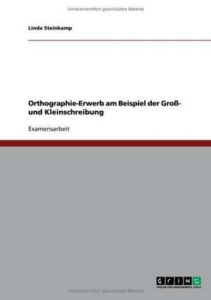 Orthographie-Erwerb am Beispiel der Groß- und Kleinschreibung de Linda Steinkamp