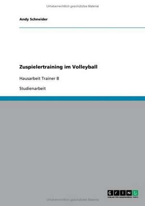 Zuspielertraining im Volleyball de Andy Schneider