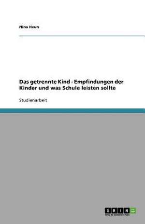 Das getrennte Kind - Empfindungen der Kinder und was Schule leisten sollte de Nina Heun