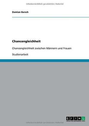 Chancengleichheit de Damian Barsch