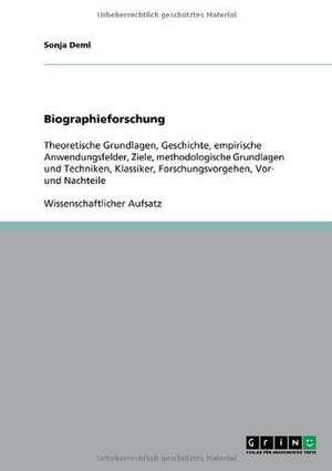 Biographieforschung de Sonja Deml