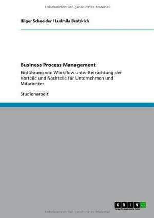 Business Process Management de Hilger Schneider