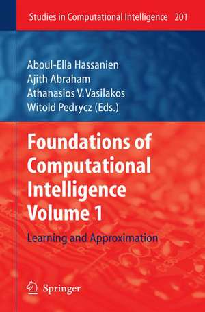 Foundations of Computational Intelligence: Volume 1: Learning and Approximation de Aboul-Ella Hassanien