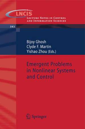 Emergent Problems in Nonlinear Systems and Control de Bijoy Ghosh