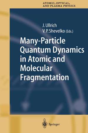 Many-Particle Quantum Dynamics in Atomic and Molecular Fragmentation de Joachim Ullrich