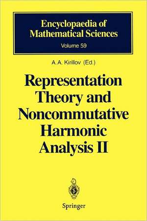 Representation Theory and Noncommutative Harmonic Analysis II: Homogeneous Spaces, Representations and Special Functions de A. A. Kirillov