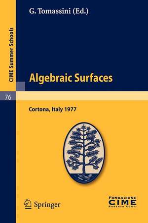 Algebraic Surfaces: Lectures given at a Summer School of the Centro Internazionale Matematico Estivo (C.I.M.E.) held in Cortona (Arezzo), Italy, June 22-30, 1977 de G. Tomassini