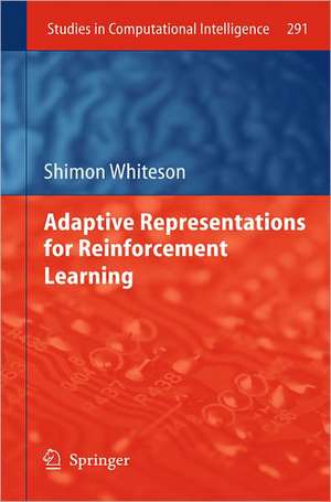 Adaptive Representations for Reinforcement Learning de Shimon Whiteson