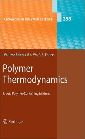 Polymer Thermodynamics: Liquid Polymer-Containing Mixtures de Sabine Enders