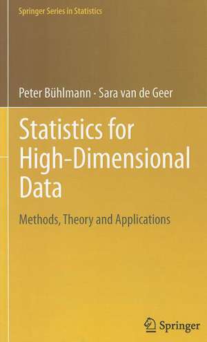Statistics for High-Dimensional Data: Methods, Theory and Applications de Peter Bühlmann