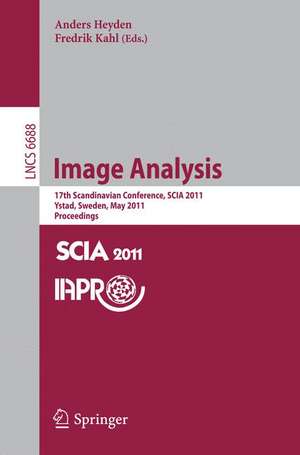 Image Analysis: 17th Scandinavian Conference, SCIA 2011, Ystad, Sweden, May 2011. Proceedings de Anders Heyden