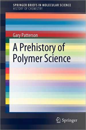 A Prehistory of Polymer Science de Gary Patterson Carnegie Mellon University