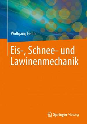 Einführung in Eis-, Schnee- und Lawinenmechanik de Wolfgang Fellin