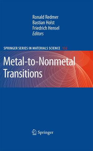 Metal-to-Nonmetal Transitions de Ronald Redmer