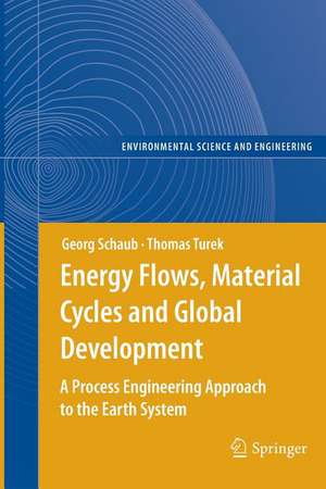 Energy Flows, Material Cycles and Global Development: A Process Engineering Approach to the Earth System de Georg Schaub