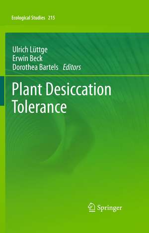 Plant Desiccation Tolerance de Ulrich Lüttge