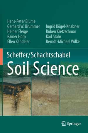 Scheffer/Schachtschabel Soil Science de Hans-Peter Blume