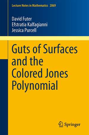 Guts of Surfaces and the Colored Jones Polynomial de David Futer