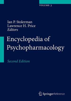 Encyclopedia of Psychopharmacology de Ian P. Stolerman