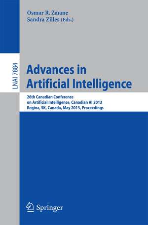 Advances in Artificial Intelligence: 26th Canadian Conference on Artificial Intelligence, Canadian AI 2013, Regina, Canada, May 28-31, 2013. Proceedings de Osmar Zaiane