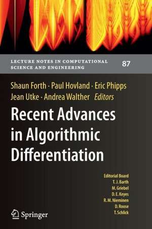 Recent Advances in Algorithmic Differentiation de Shaun Forth