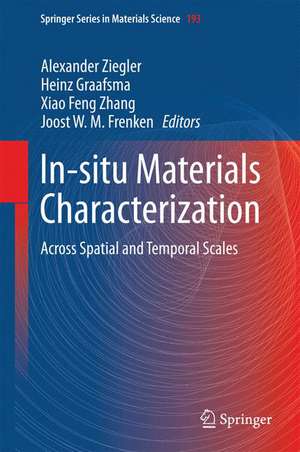 In-situ Materials Characterization: Across Spatial and Temporal Scales de Alexander Ziegler