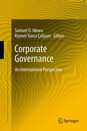 Corporate Governance: An International Perspective de Samuel O Idowu