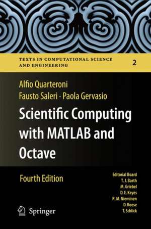 Scientific Computing with MATLAB and Octave de Alfio Quarteroni