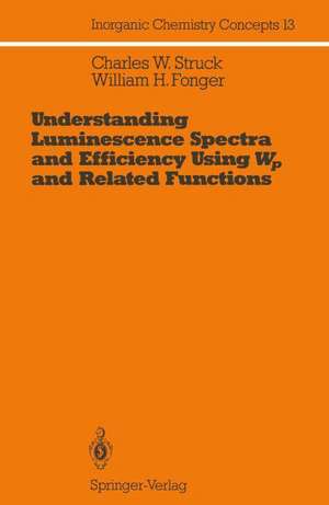 Understanding Luminescence Spectra and Efficiency Using Wp and Related Functions de Charles W. Struck