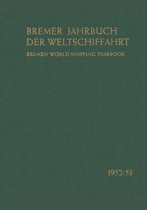 1952/53: Analyse der Schiffahrtswirtschaft de Gustav A. Theel