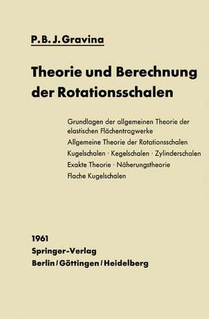 Theorie und Berechnung der Rotationsschalen de Christoph Peter Stüssi