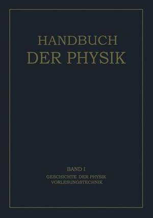 Geschichte der Physik Vorlesungstechnik de H. Geiger