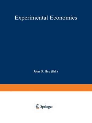 Experimental Economics de John D. Hey