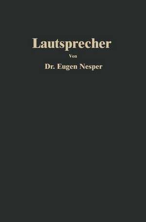 Lautsprecher de Eugen Nesper