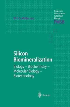 Silicon Biomineralization: Biology — Biochemistry — Molecular Biology — Biotechnology de Werner E.G. Müller