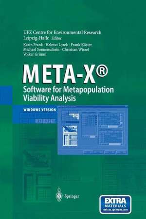 META-X®-Software for Metapopulation Viability Analysis de Karin Frank